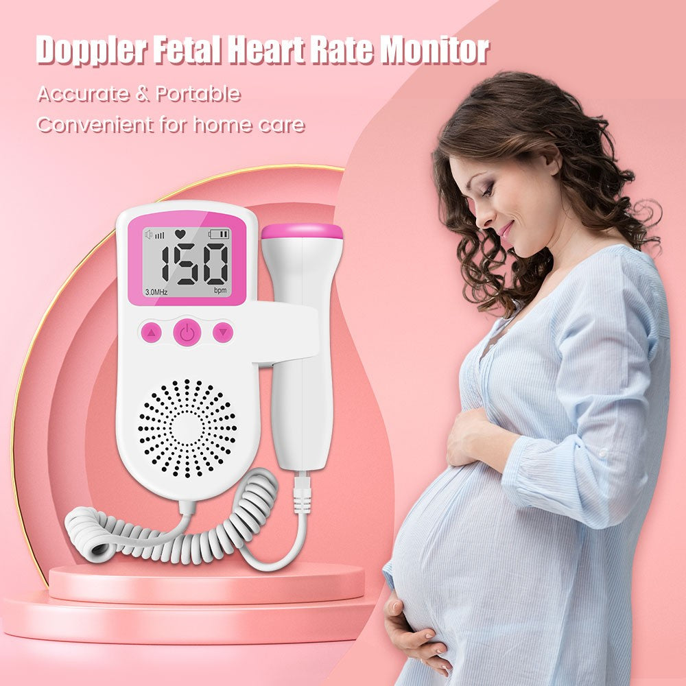 Doppler fetal digital para gravidez - detector ultrassônico de frequência cardí