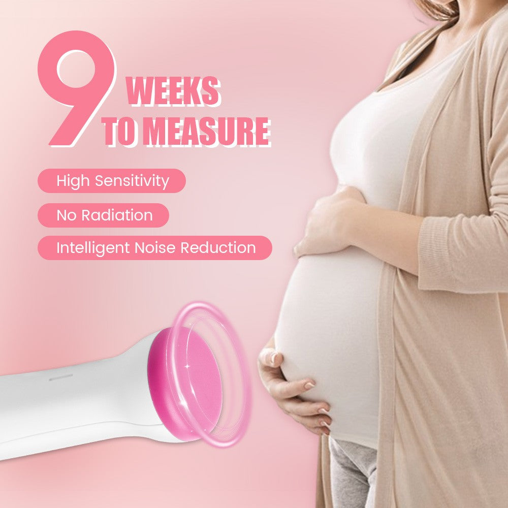 Doppler fetal digital para gravidez - detector ultrassônico de frequência cardí